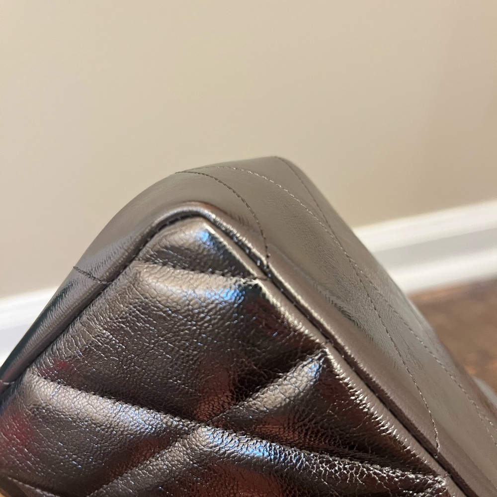 Coach Silver Quilted Crossbody Bag - Picture 5 of 8